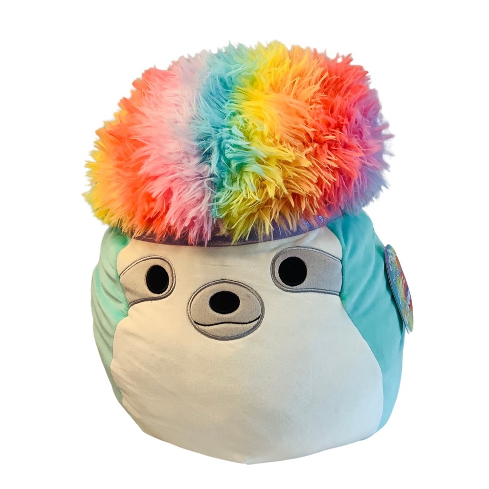 SQUISHMALLOW Sloth 16” Aqua the Sloth Squish-Doos NWT 💜BOGO